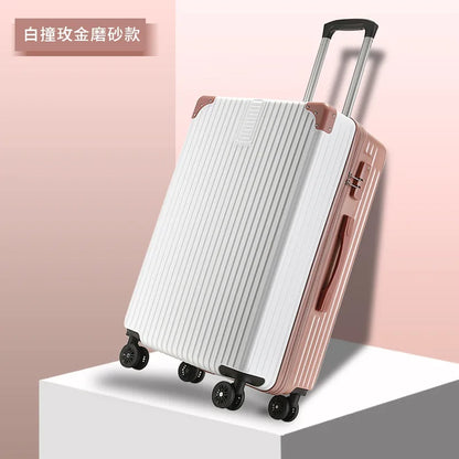 High- Luggage Women's 20-Inch Travel Trolley Case 28-Inch Password ABS Waterproof Suitcase 24-Inch Large-Capacity Zipper