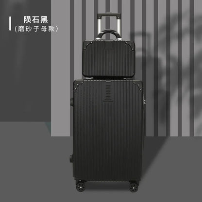 High- Luggage Women's 20-Inch Travel Trolley Case 28-Inch Password ABS Waterproof Suitcase 24-Inch Large-Capacity Zipper