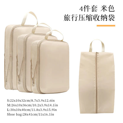 CH Modern Polyester Travel Compression Storage Bag-Waterproof Portable Luggage for Clothes & Pants
