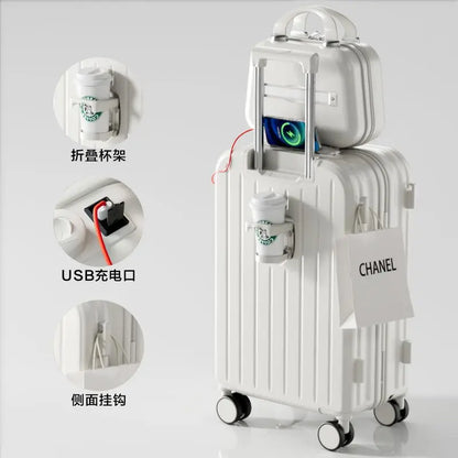 Luggage New Style Trolley Case Password Case Omnidirectional Spinner Wheels Student Large Capacity Sturdy Durable Travel ABS