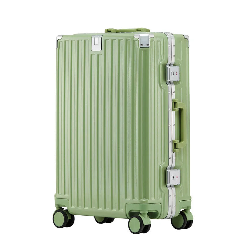 Unisex ABS Spinner Luggage Case 24 Inch Strong Durable 28 Trolley Suitcase 20 Boarding Code with USB Interface Waterproof