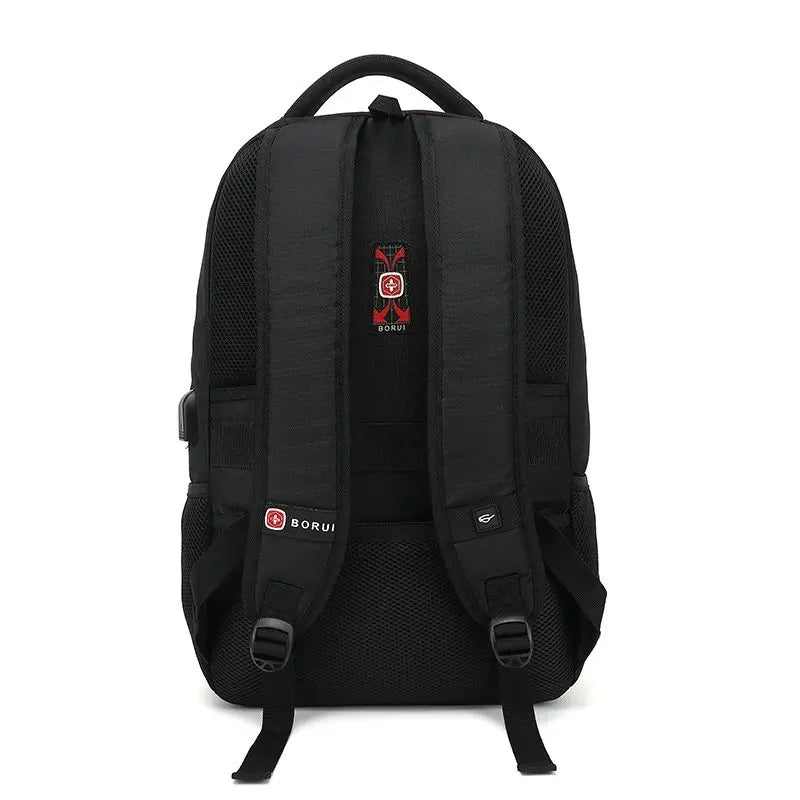 Large Capacity Nylon Waterproof School Backpack USB Charging Port Fashionable Laptop Backpack for Girls Boys