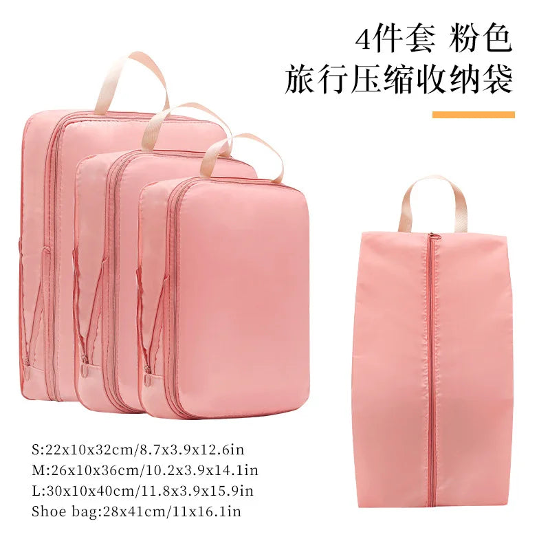 CH Modern Polyester Travel Compression Storage Bag-Waterproof Portable Luggage for Clothes & Pants
