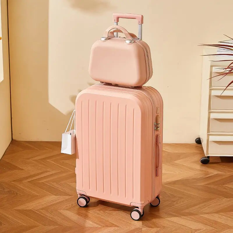 Luggage 2025 New Trolley Case Men's Women's Travel Small 20 Inch Password Case Quiet Wheels Durable Leather ABS