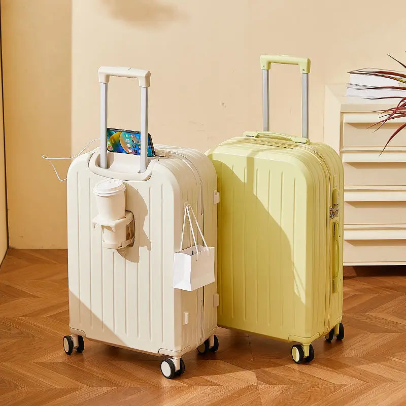 Luggage 2025 New Trolley Case Men's Women's Travel Small 20 Inch Password Case Quiet Wheels Durable Leather ABS
