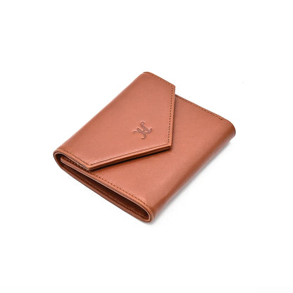 Premium Brown Real Leather Wallet Envelop Cover Men Wallet With Deboss