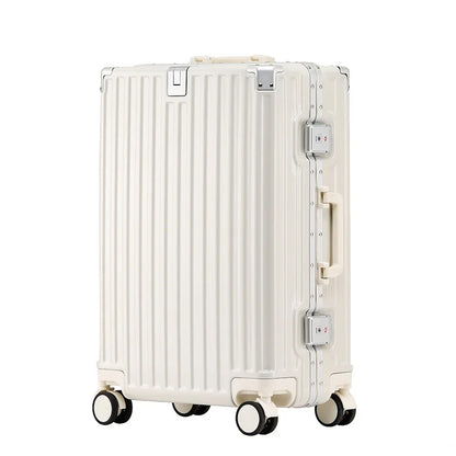 Unisex ABS Spinner Luggage Case 24 Inch Strong Durable 28 Trolley Suitcase 20 Boarding Code with USB Interface Waterproof