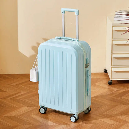 Luggage 2025 New Trolley Case Men's Women's Travel Small 20 Inch Password Case Quiet Wheels Durable Leather ABS