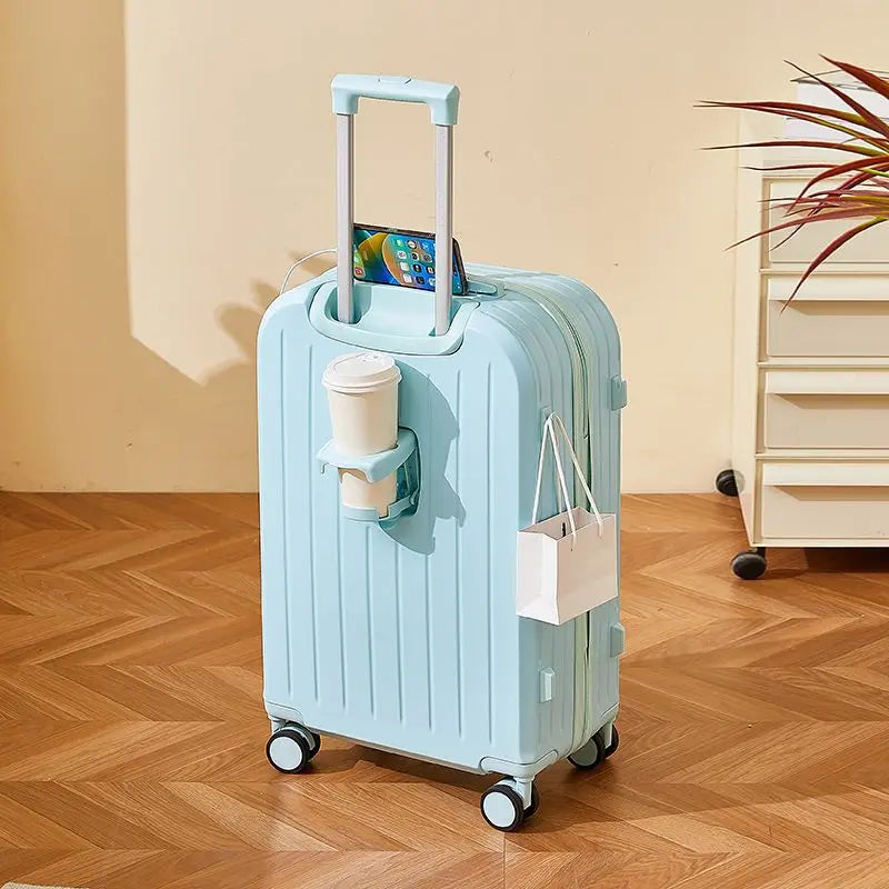 Luggage 2025 New Trolley Case Men's Women's Travel Small 20 Inch Password Case Quiet Wheels Durable Leather ABS