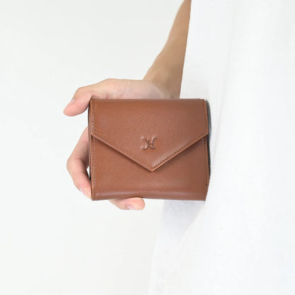 Premium Brown Real Leather Wallet Envelop Cover Men Wallet With Deboss