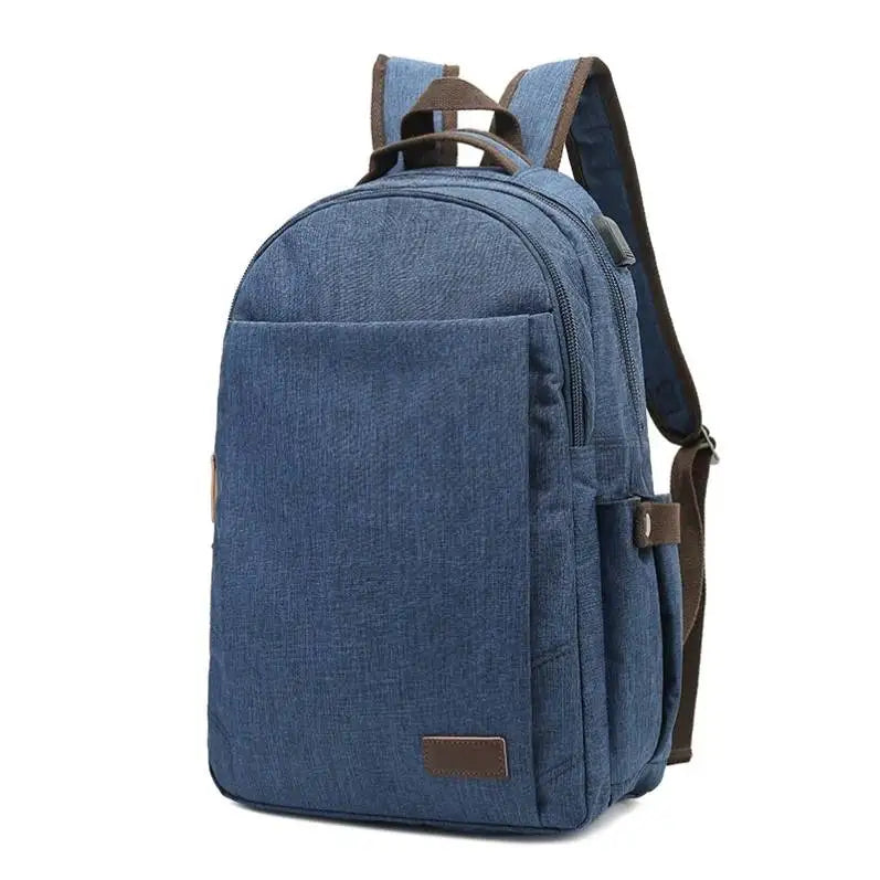 High Quality Oxford Cloth Leisure Backpack Men's Waterproof Laptop Backpack USB Computer Student Computer Schoolbag