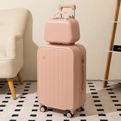 Luggage 20 Inch Unisex Candy Color Waterproof Universal Wheel Lightweight Trolley Suitcase with Polyester Lining Wholesale