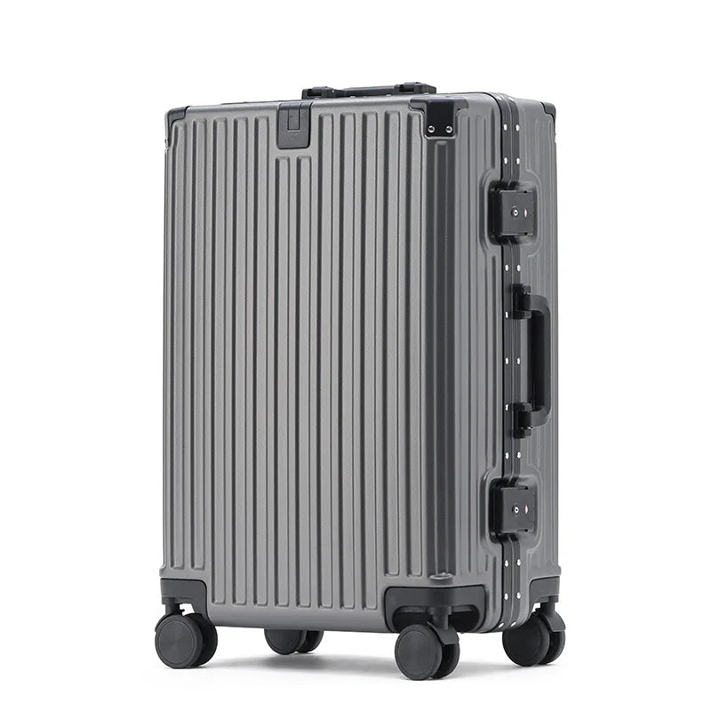 Unisex ABS Spinner Luggage Case 24 Inch Strong Durable 28 Trolley Suitcase 20 Boarding Code with USB Interface Waterproof