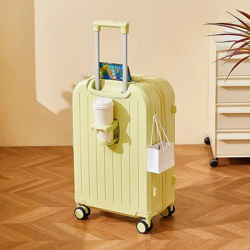 Luggage 2025 New Trolley Case Men's Women's Travel Small 20 Inch Password Case Quiet Wheels Durable Leather ABS