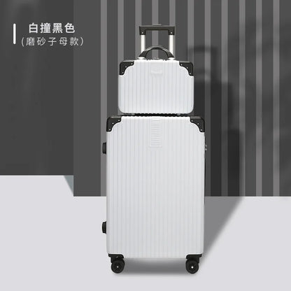 High- Luggage Women's 20-Inch Travel Trolley Case 28-Inch Password ABS Waterproof Suitcase 24-Inch Large-Capacity Zipper