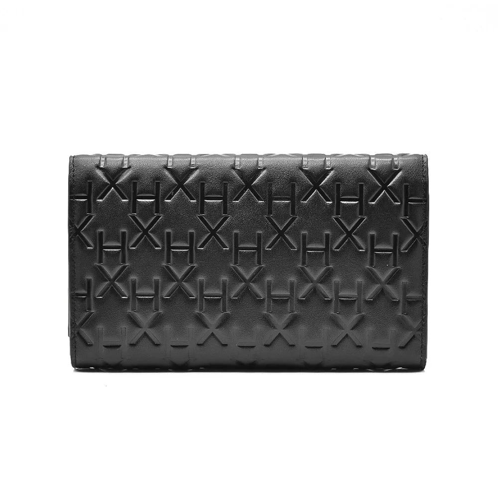 Premium Genuine Leather Purse Multi-function Card Holder High Quality Wallet With Full Embossed
