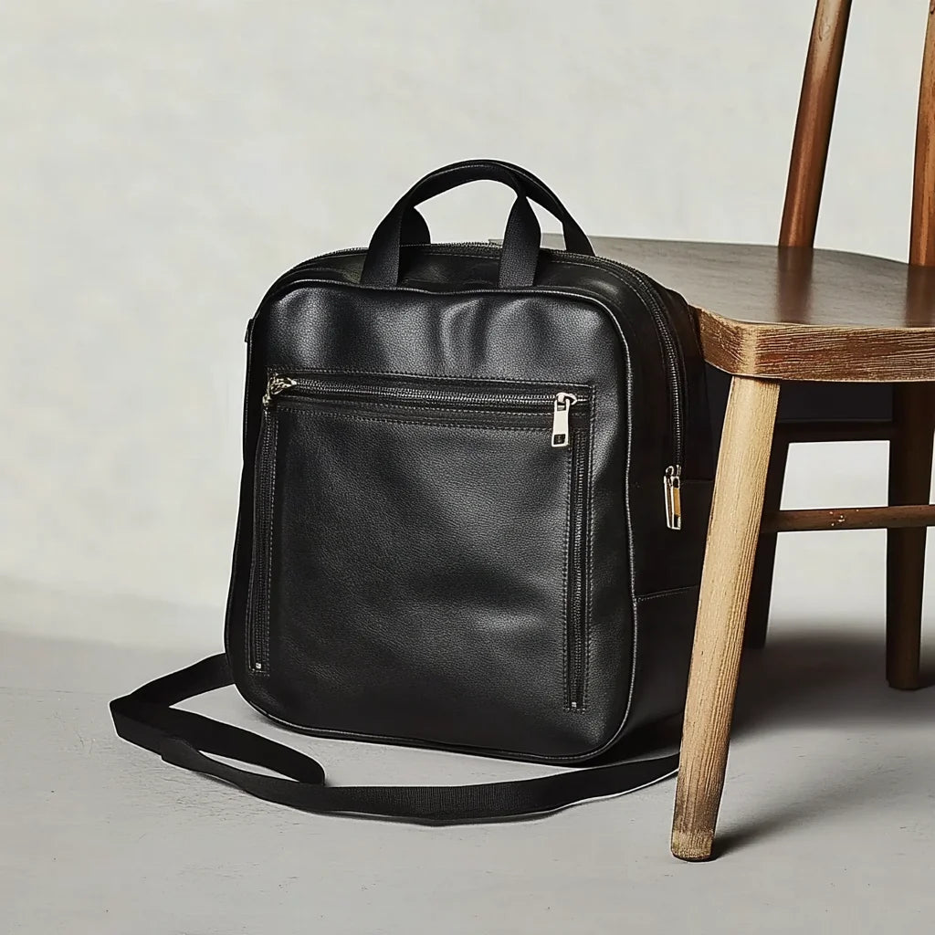Large Capacity Real Leather Bags Multi-functional Laptop Bag Genuine Leather Backpack for Men