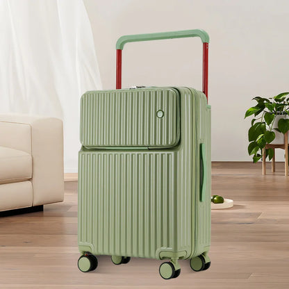 2025 New Unisex High-End Trolley Suitcase with Polyester Lining Waterproof Anti-Theft USB Interface Password Box