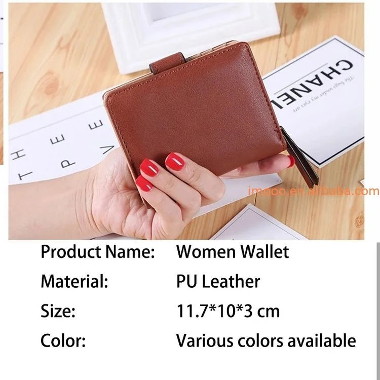 Promotion Hollow Leaves Design Coin & Card Purse Cheap Fancy Women Purses Ladies Short Wallets Long Purse PU Fashion Zipper