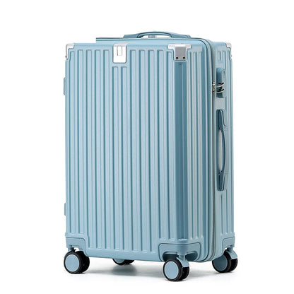 Unisex ABS Spinner Luggage Case 24 Inch Strong Durable 28 Trolley Suitcase 20 Boarding Code with USB Interface Waterproof