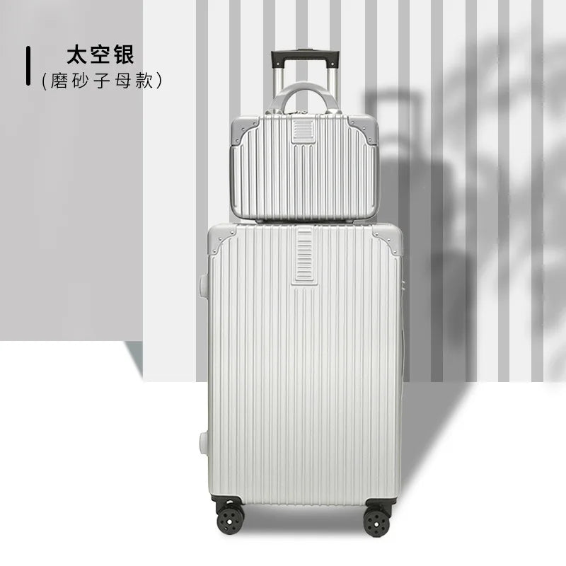 High- Luggage Women's 20-Inch Travel Trolley Case 28-Inch Password ABS Waterproof Suitcase 24-Inch Large-Capacity Zipper