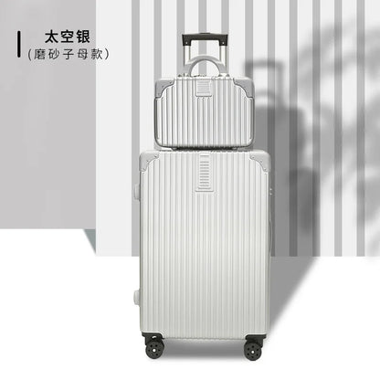 High- Luggage Women's 20-Inch Travel Trolley Case 28-Inch Password ABS Waterproof Suitcase 24-Inch Large-Capacity Zipper
