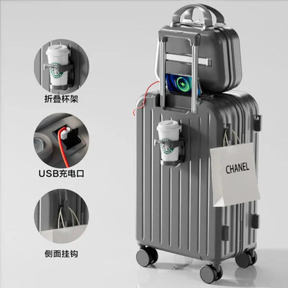 Luggage New Style Trolley Case Password Case Omnidirectional Spinner Wheels Student Large Capacity Sturdy Durable Travel ABS