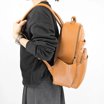 New Design Leather Backpack School Bag Backpack Function Backpack