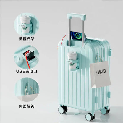 Luggage New Style Trolley Case Password Case Omnidirectional Spinner Wheels Student Large Capacity Sturdy Durable Travel ABS