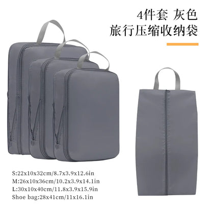 CH Modern Polyester Travel Compression Storage Bag-Waterproof Portable Luggage for Clothes & Pants