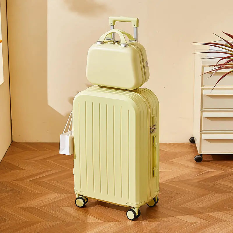Luggage 2025 New Trolley Case Men's Women's Travel Small 20 Inch Password Case Quiet Wheels Durable Leather ABS