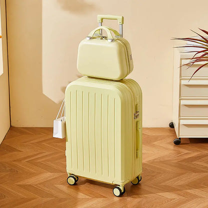 Luggage 2025 New Trolley Case Men's Women's Travel Small 20 Inch Password Case Quiet Wheels Durable Leather ABS