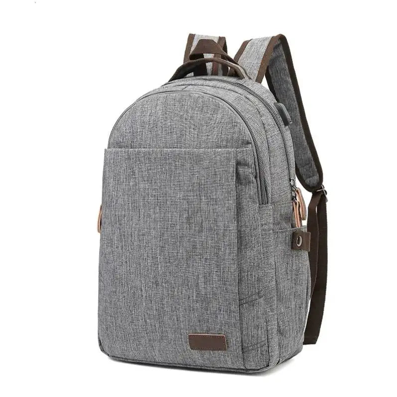 High Quality Oxford Cloth Leisure Backpack Men's Waterproof Laptop Backpack USB Computer Student Computer Schoolbag