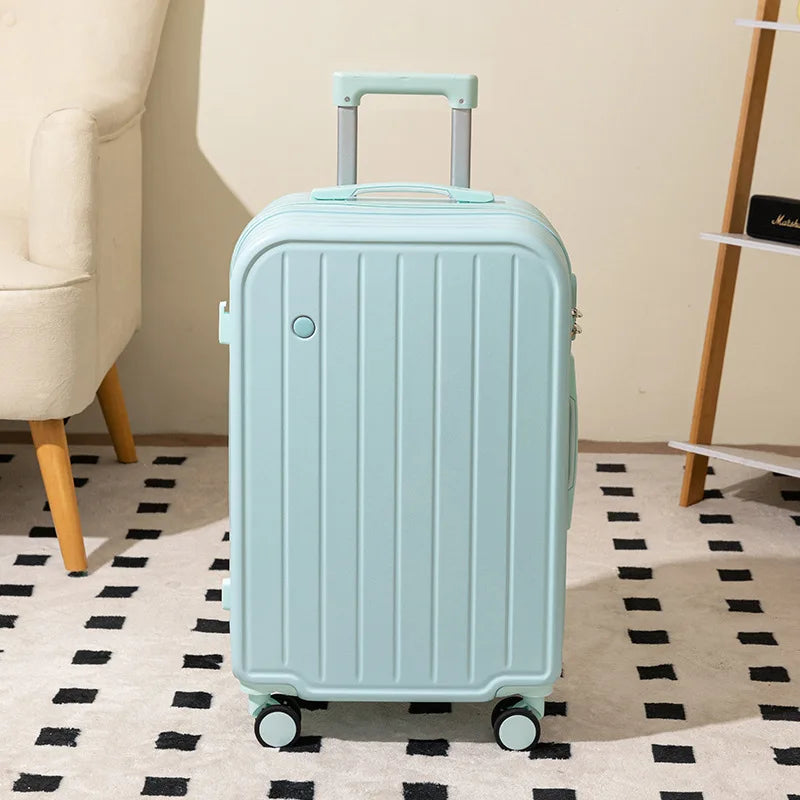 Luggage 20 Inch Unisex Candy Color Waterproof Universal Wheel Lightweight Trolley Suitcase with Polyester Lining Wholesale
