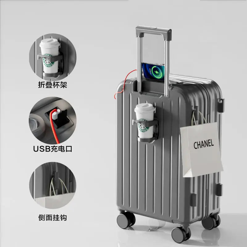 Luggage New Style Trolley Case Password Case Omnidirectional Spinner Wheels Student Large Capacity Sturdy Durable Travel ABS