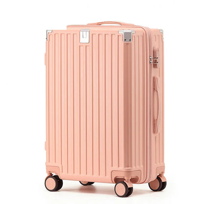Unisex ABS Spinner Luggage Case 24 Inch Strong Durable 28 Trolley Suitcase 20 Boarding Code with USB Interface Waterproof