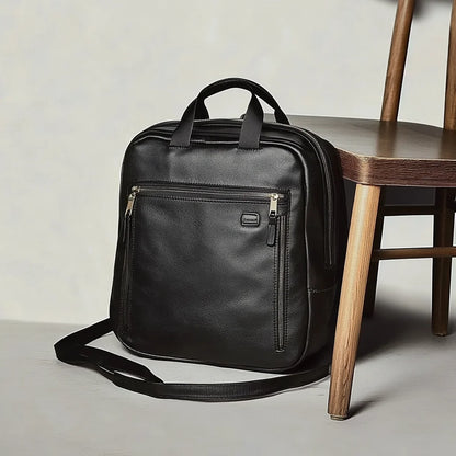 Large Capacity Real Leather Bags Multi-functional Laptop Bag Genuine Leather Backpack for Men
