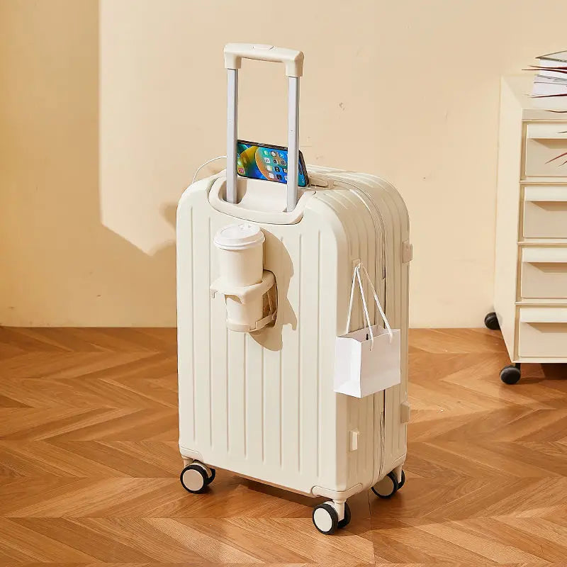Luggage 2025 New Trolley Case Men's Women's Travel Small 20 Inch Password Case Quiet Wheels Durable Leather ABS