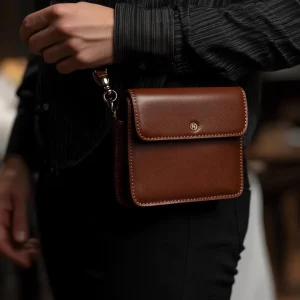High End Real Leather Cross Body Bag Medium Size Leather Shoulder Bag Durable Messenger Bag for Men