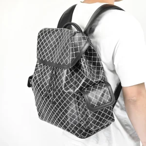 Fashion Design Real Leather Backpack Waterproof Travel Backpack Men's Backpack With Printed