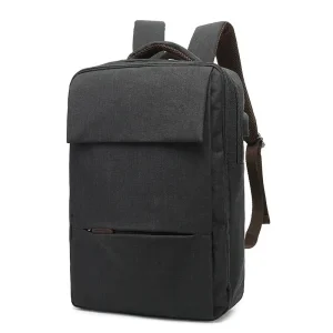 Large Capacity Nylon Waterproof School Bag Laptop Backpack with USB Charging Port Backpack for Men