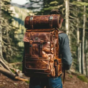Best Quality Premium Vintage Top Grain Leather Bag Portable Laptop Backpack Genuine Leather Backpack for Men