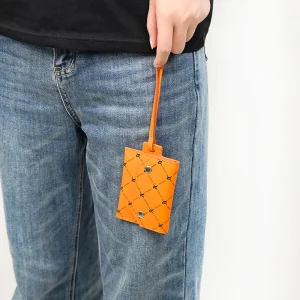 Durable ID Card Holder High Quality Real Leather Wallet Wholesale  Business Card Holder With Printed Pattern
